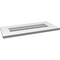 Ekena Millwork Vertical Surface Mount PVC Gable Vent: Functional, w/ 3-1/2"W x 1"P Standard Frame, 26"W x 12"H GVPVE26X1201SF - alternate 5